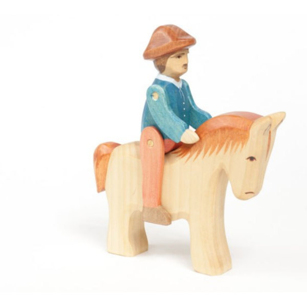 Cavalier et cheval de trait