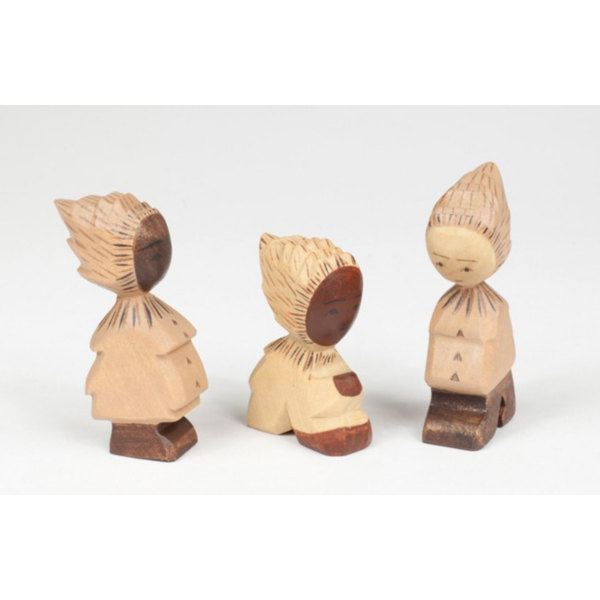 Les 3 lutins châtaigne brun